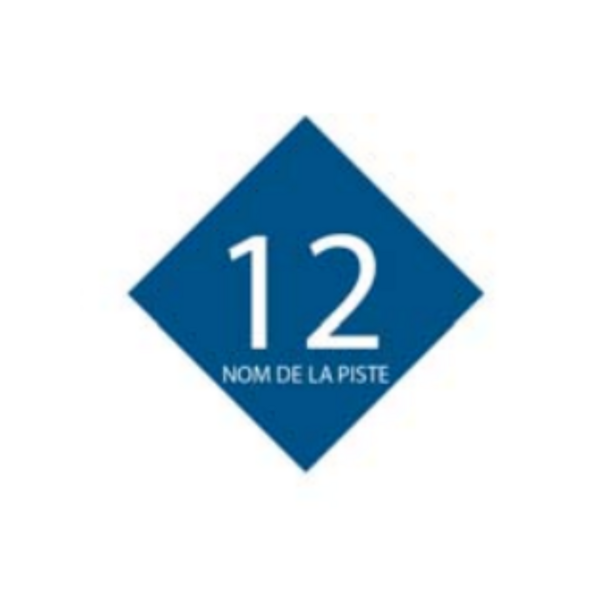 Panneau losange Dibond VTT facile LOS-DIB-233